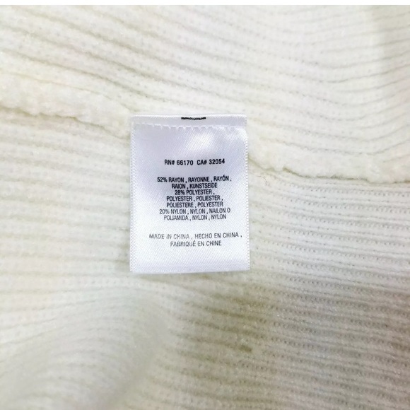 Anthropologie Moth Cream Ribbed Tie Front Sweater - Picture 6 of 7